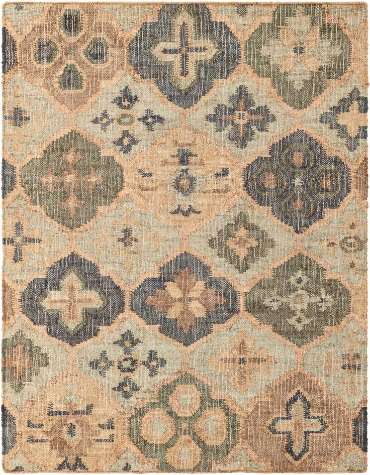 Detail image of 4' 1 x 6' 1 Hand Woven Kala Handwoven Jute Rug