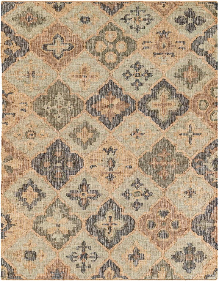 Detail image of 5' 1 x 8' Hand Woven Kala Handwoven Jute Rug
