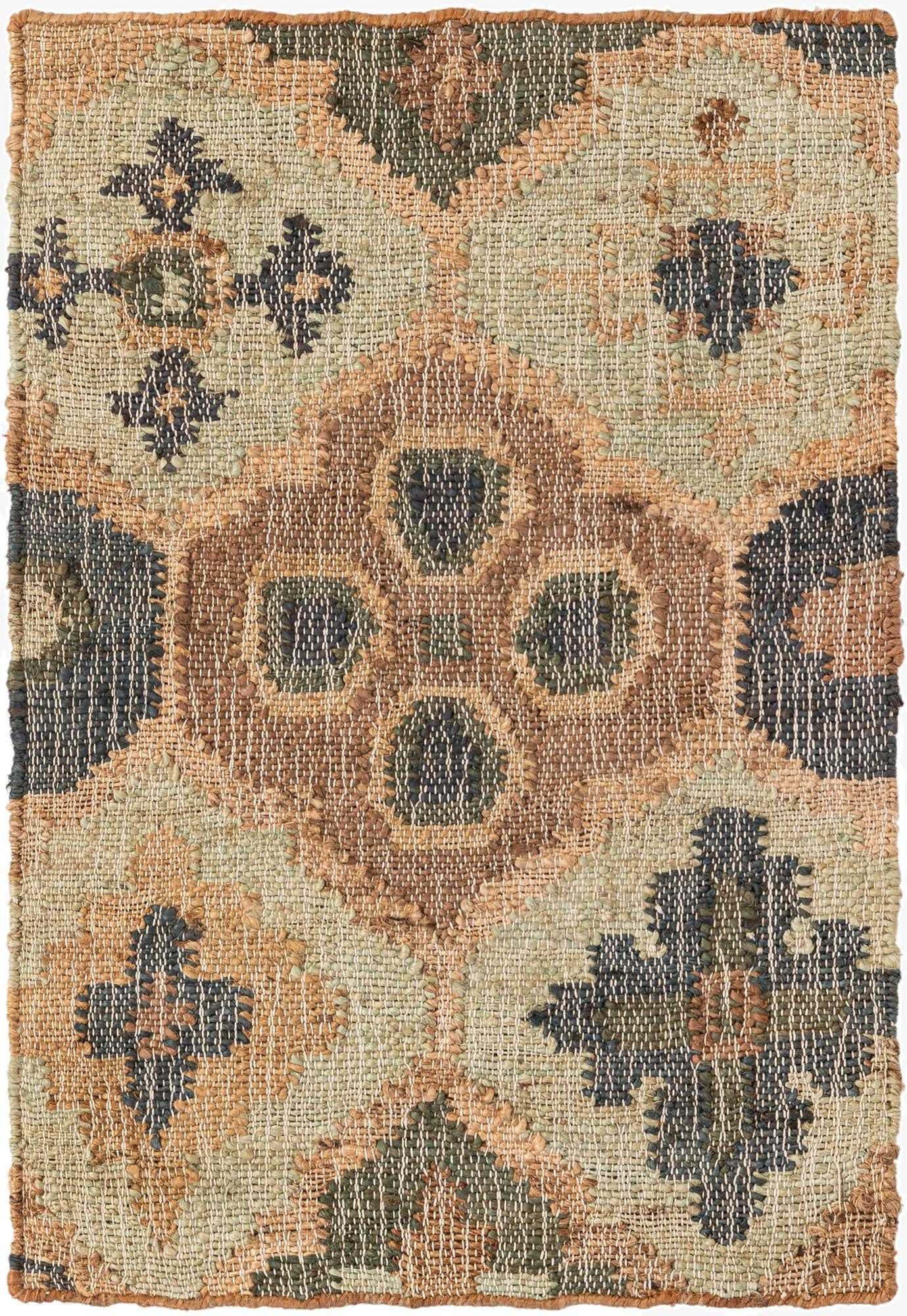 2' x 3' 1  Hand Woven Kala Handwoven Jute Rug