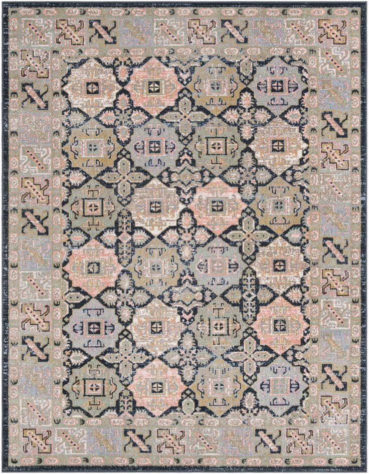 Detail image of 5' 3 x 8' Kamala Washable Rug