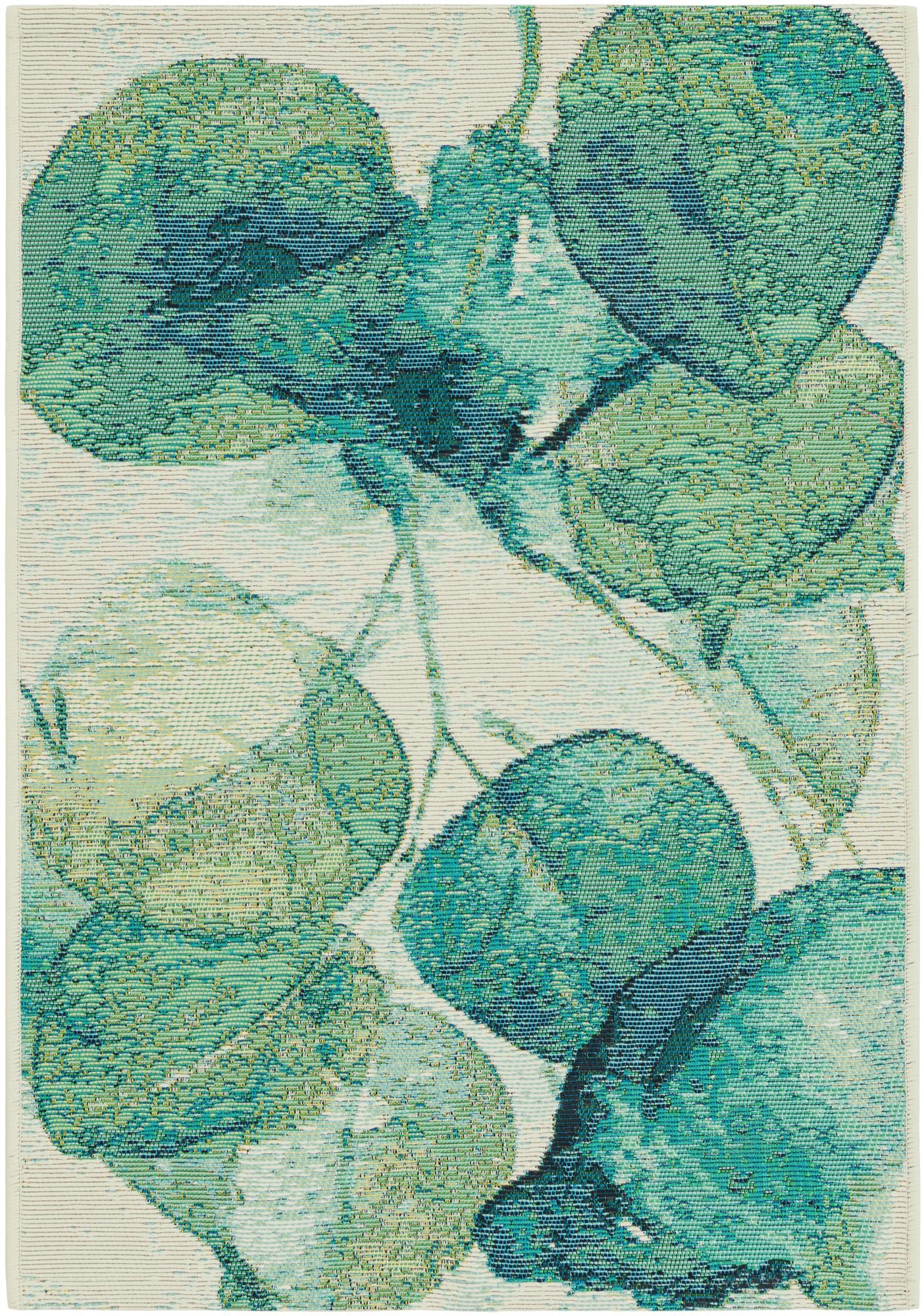 2' x 3' Easy-Clean Botanical Indoor / Outdoor Rug