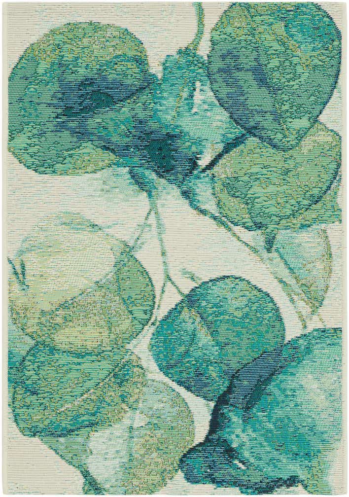 2' x 3' Easy-Clean Botanical Indoor / Outdoor Rug