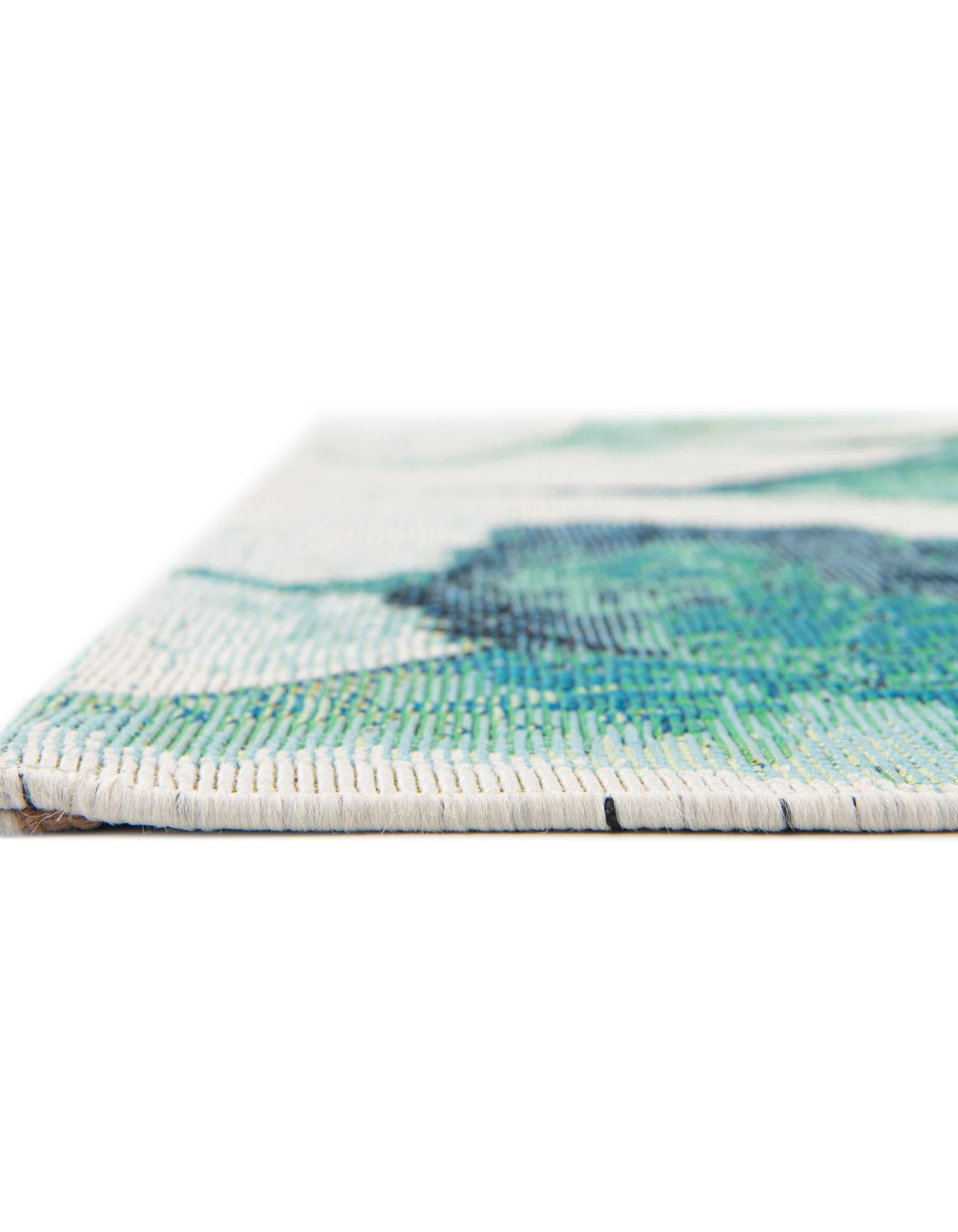 9' x 12' Easy-Clean Botanical Indoor / Outdoor Rug