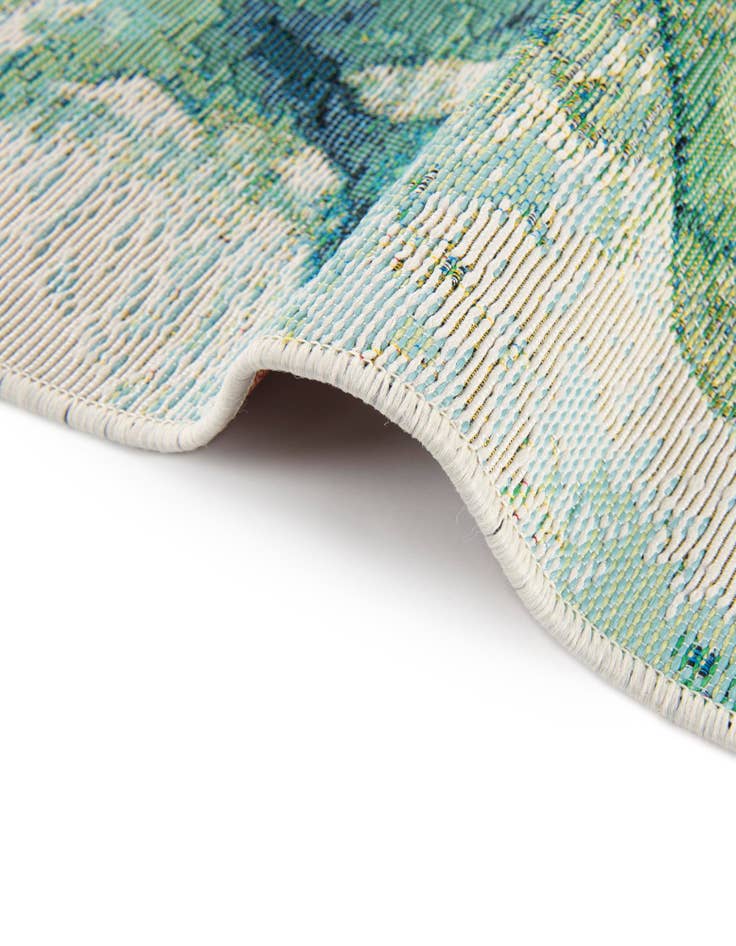 Detail image of 2' x 3' Easy-Clean Botanical Indoor / Outdoor Rug