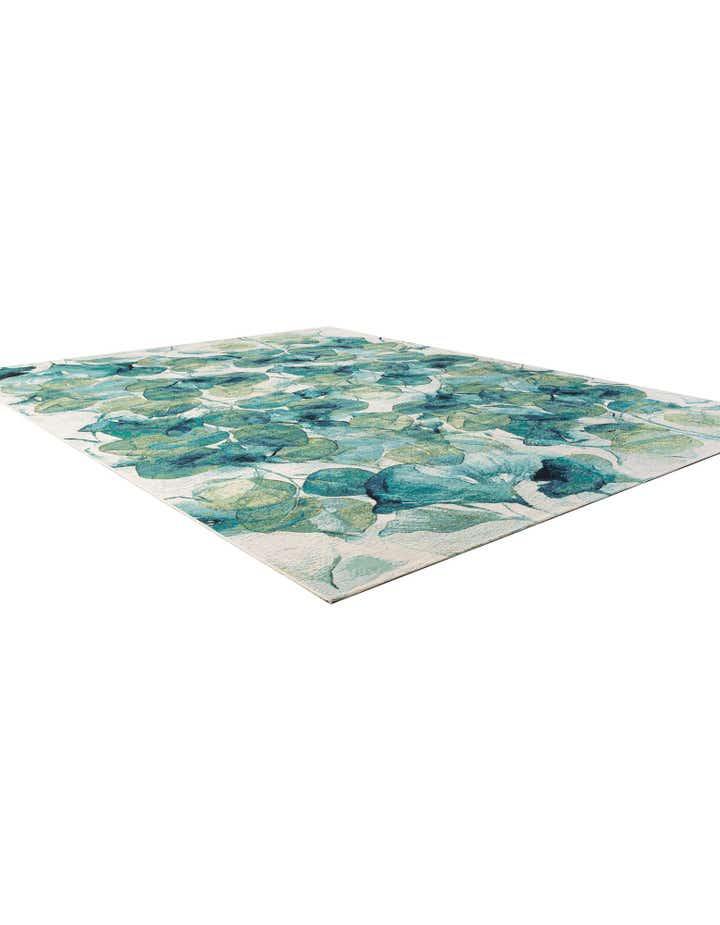 10' x 13' Easy-Clean Botanical Indoor / Outdoor Rug
