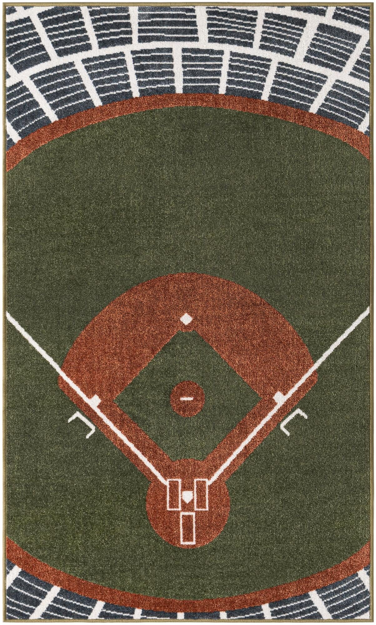 3' 3 x 5' 3 Sports Washable Rug