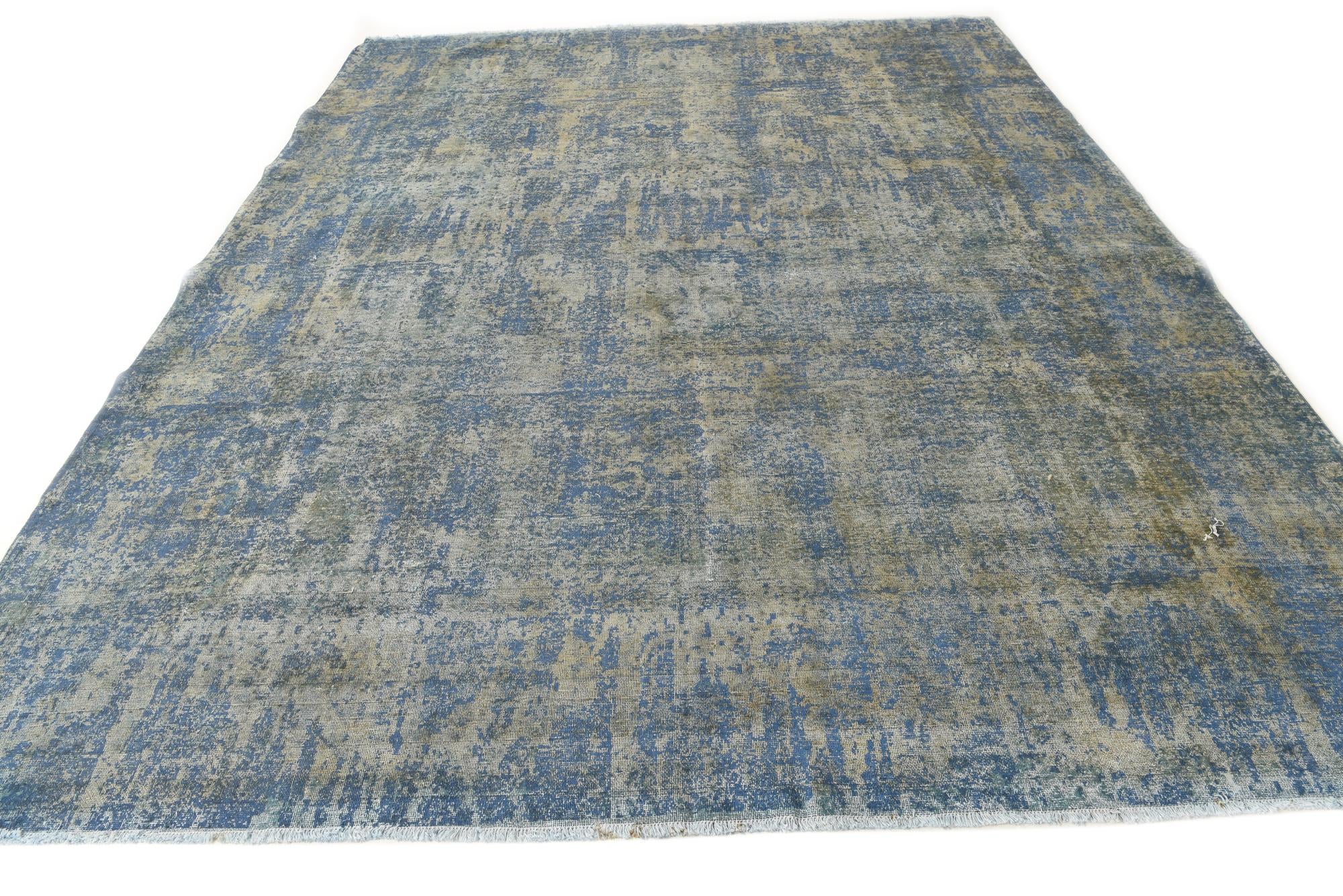 9' 7 x 12' 5 Hand Knotted Ultra Vintage Persian Wool Rug
