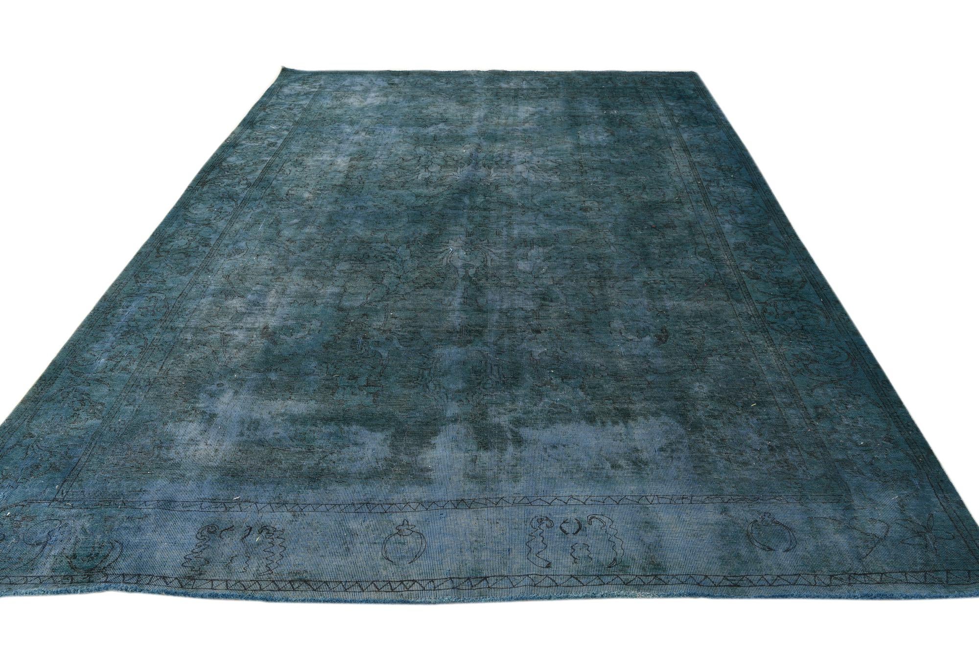 7' 8 x 10' 11 Hand Knotted Ultra Vintage Persian Wool Rug