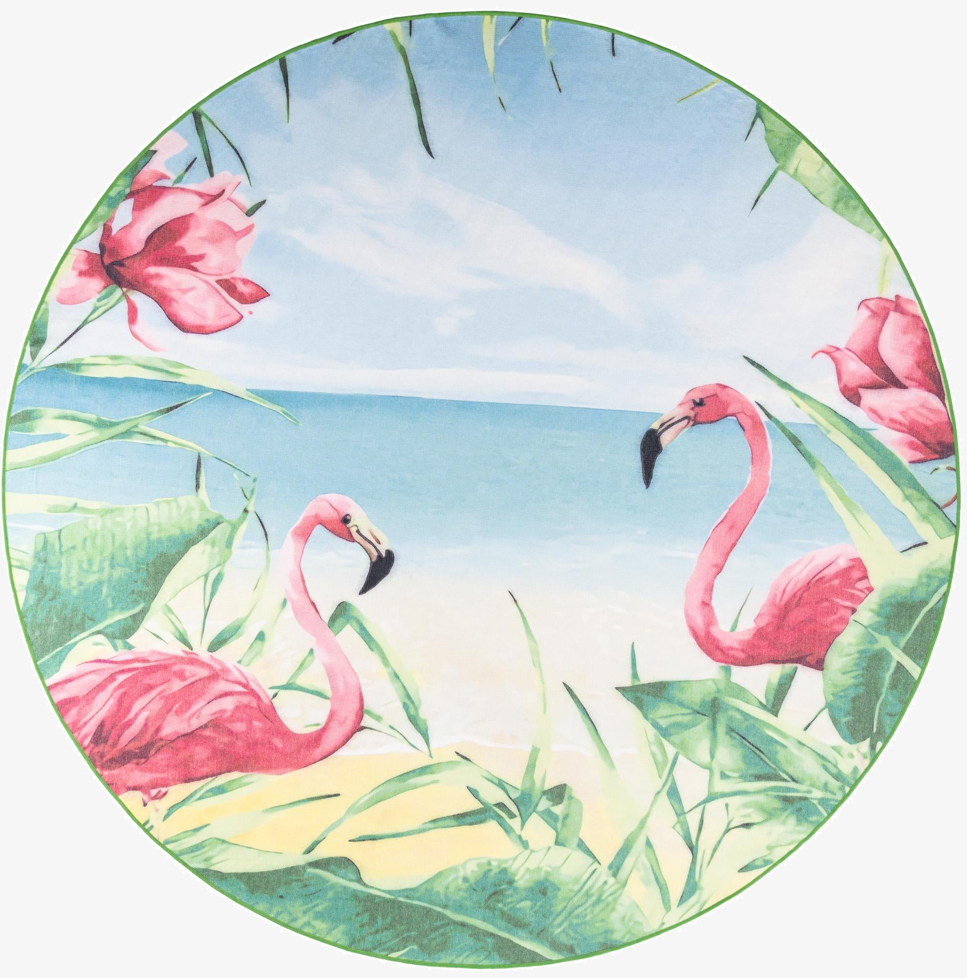 10' x 10'  Washable Jill Zarin Caribbean Indoor / Outdoor Round Rug