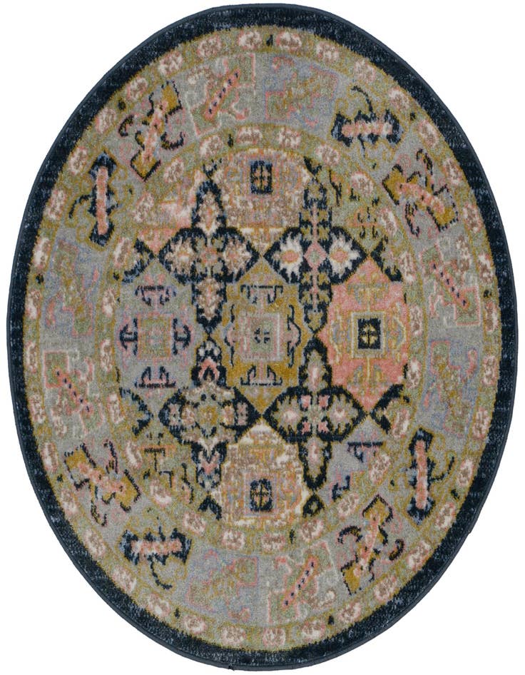 Detail image of 3' 3 x 3' 3 Kamala Washable Round Rug