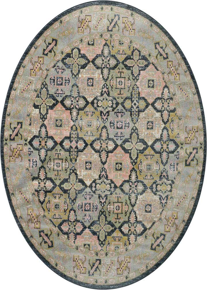 7' 10 x 7' 10 Kamala Washable Round Rug