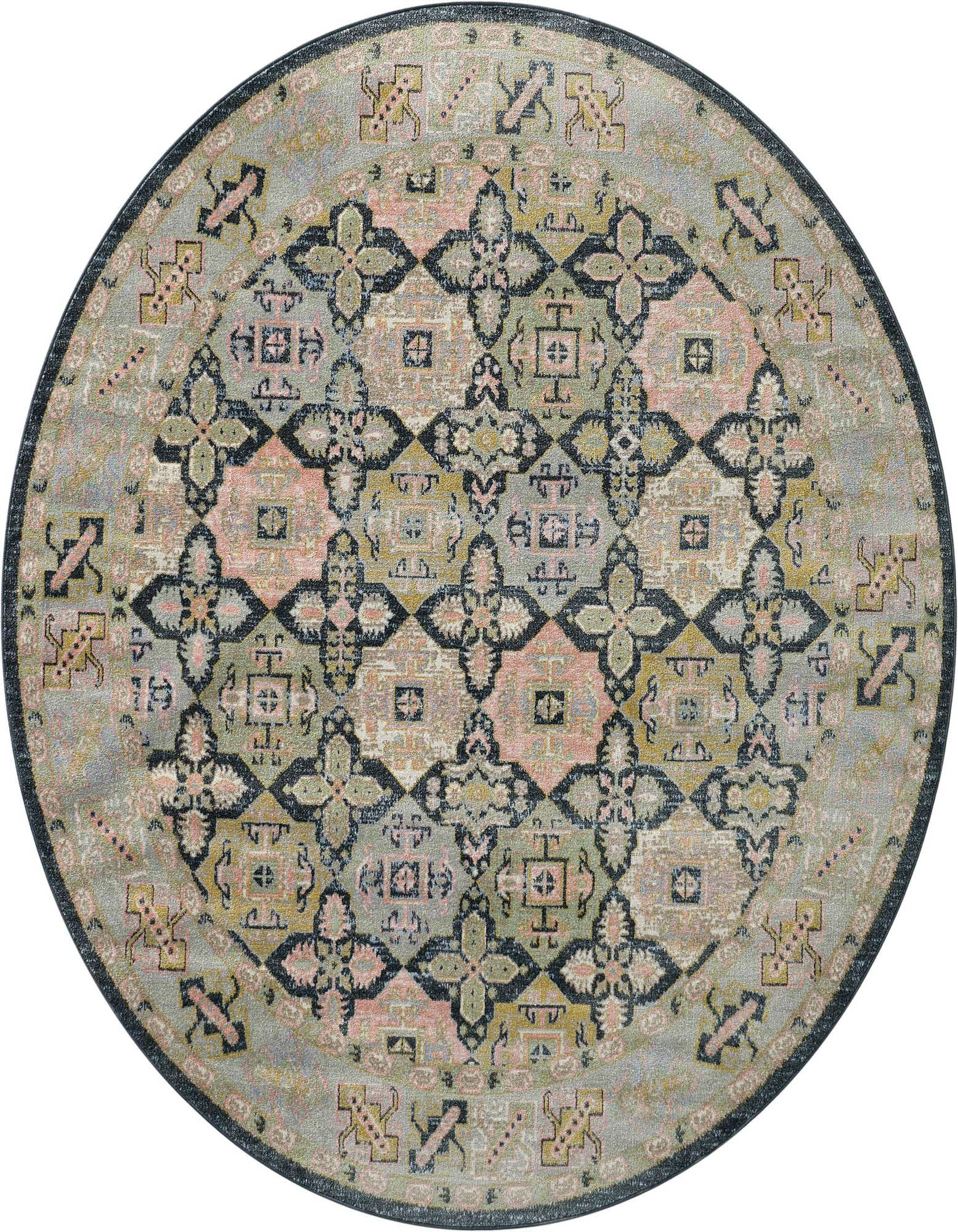 7' 10 x 7' 10 Kamala Washable Round Rug