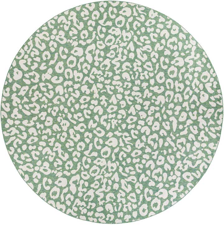 13' x 13' Easy-Clean Safari Indoor / Outdoor Round Rug