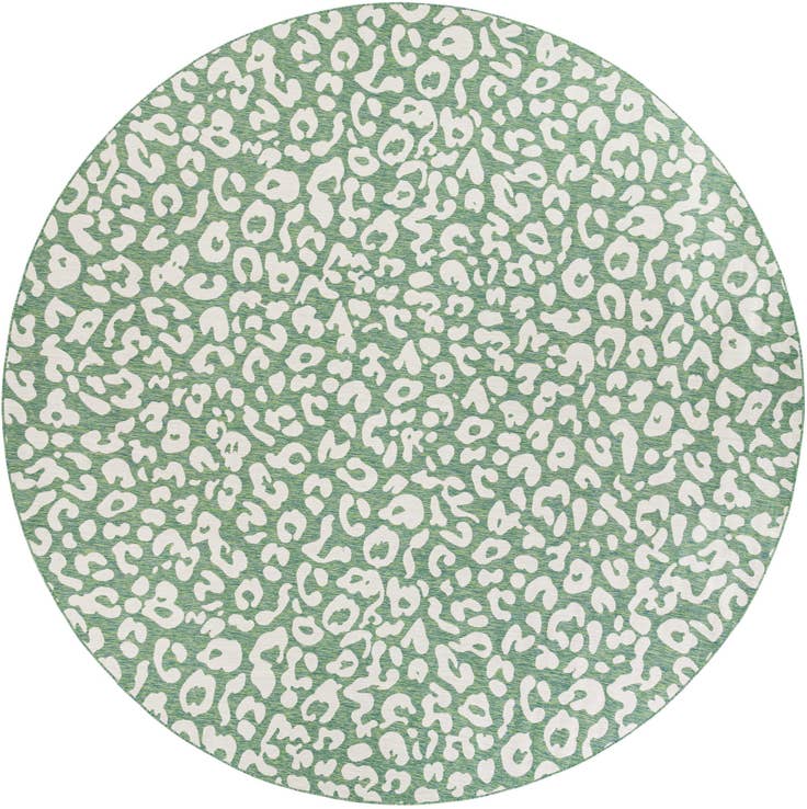 Detail image of 13' x 13' Easy-Clean Safari Indoor / Outdoor Round Rug