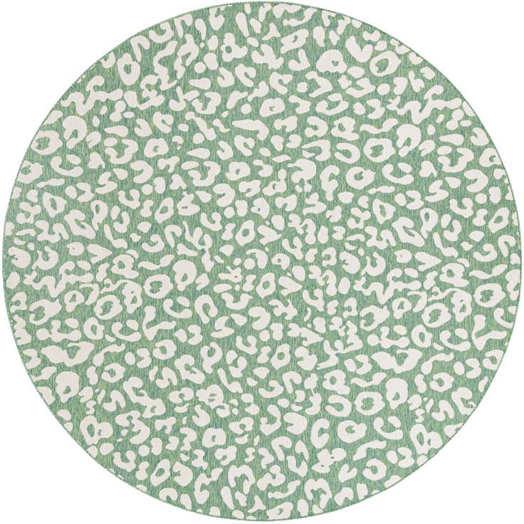 Detail image of 12' x 12' Easy-Clean Safari Indoor / Outdoor Round Rug