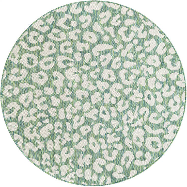 Detail image of 5' 3 x 5' 3 Easy-Clean Safari Indoor / Outdoor Round Rug
