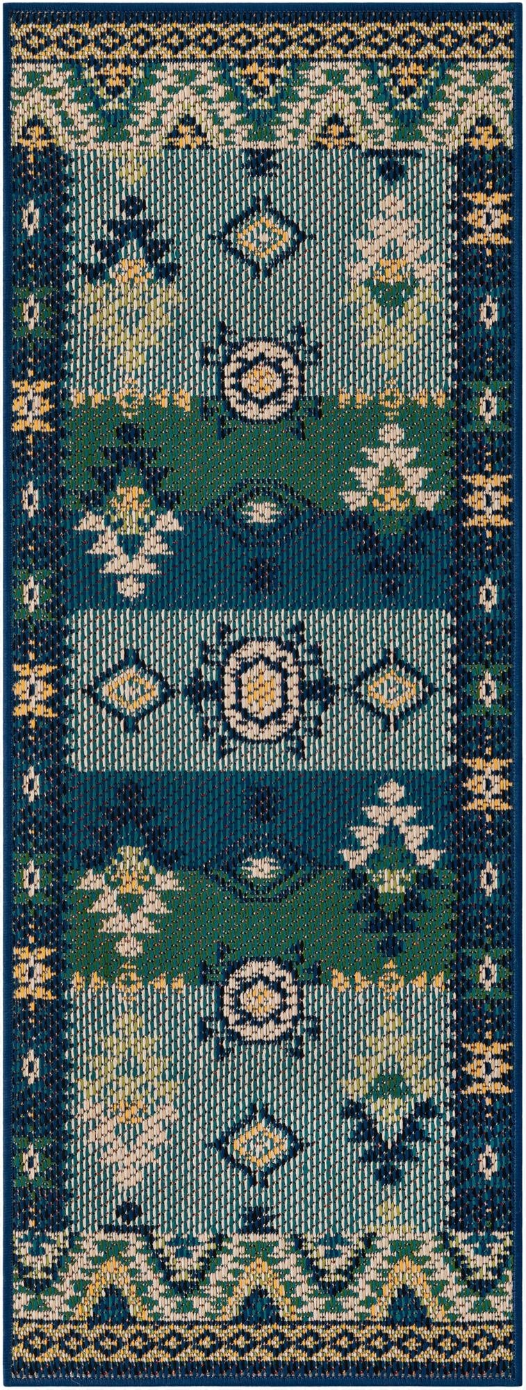 Primary image 2' x 5'  Washable Baja Indoor / Outdoor Runner Rug