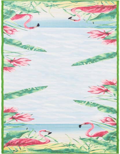 Detail image of 2' x 10' Easy-Clean Jill Zarin Caribbean Indoor / Outdoor Runner Rug