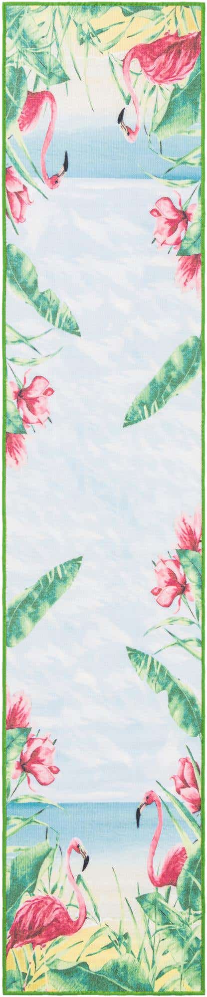 2' x 10' Easy-Clean Jill Zarin Caribbean Indoor / Outdoor Runner Rug