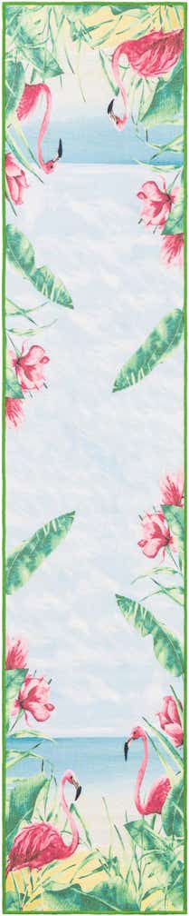 2' x 10' Easy-Clean Jill Zarin Caribbean Indoor / Outdoor Runner Rug