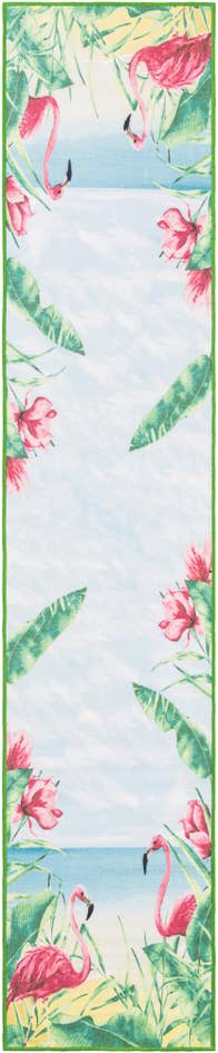 Detail image of 2' x 10' Easy-Clean Jill Zarin Caribbean Indoor / Outdoor Runner Rug