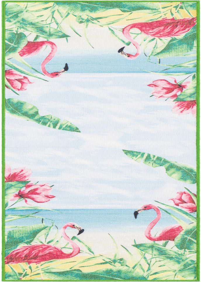 2' x 6' 1 Easy-Clean Jill Zarin Caribbean Indoor / Outdoor Runner Rug