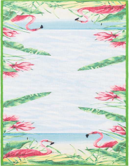 2' x 8' Easy-Clean Jill Zarin Caribbean Indoor / Outdoor Runner Rug