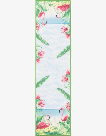 2' x 8' Easy-Clean Jill Zarin Caribbean Indoor / Outdoor Runner Rug