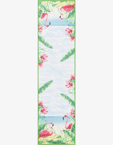 2' x 8' Easy-Clean Jill Zarin Caribbean Indoor / Outdoor Runner Rug