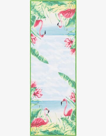 2' x 6' 1 Easy-Clean Jill Zarin Caribbean Indoor / Outdoor Runner Rug