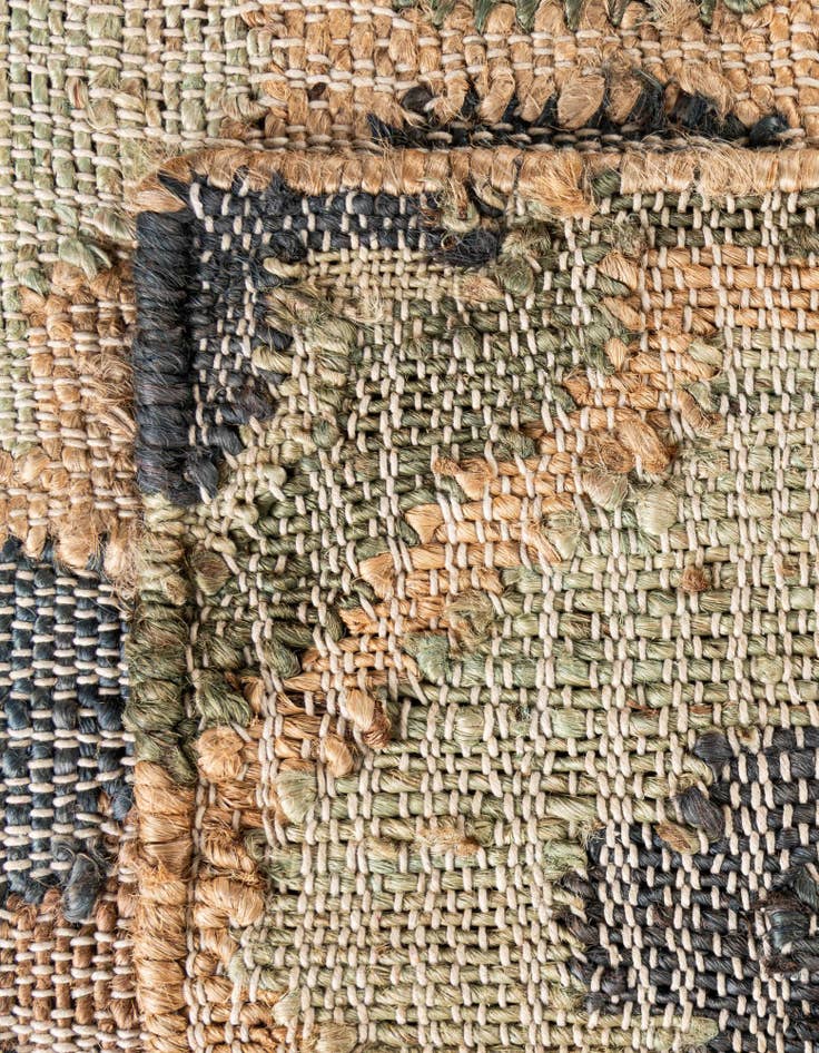 Detail image of 2' x 6' 1  Hand Woven Kala Handwoven Jute Runner Rug