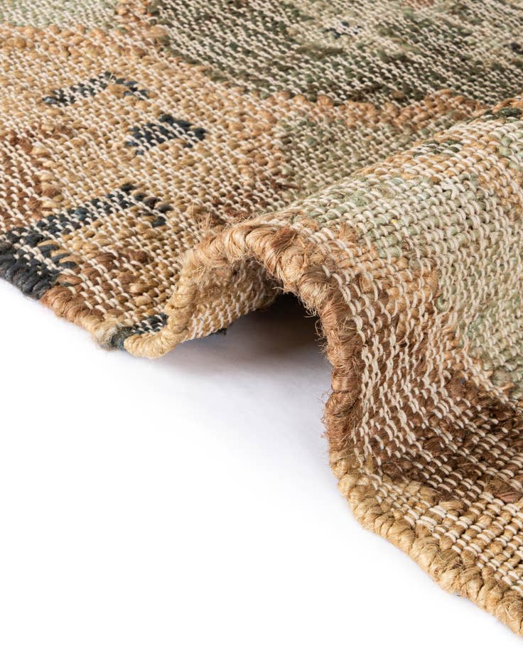 Detail image of 2' x 6' 1 Hand Woven Kala Handwoven Jute Runner Rug