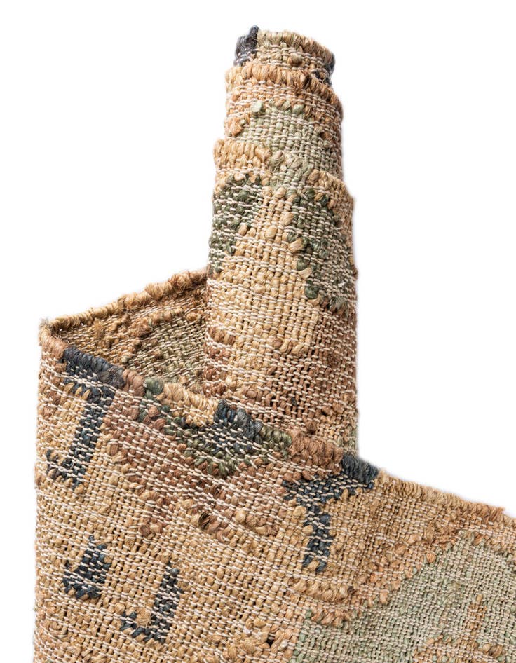 Detail image of 2' x 6' 1  Hand Woven Kala Handwoven Jute Runner Rug