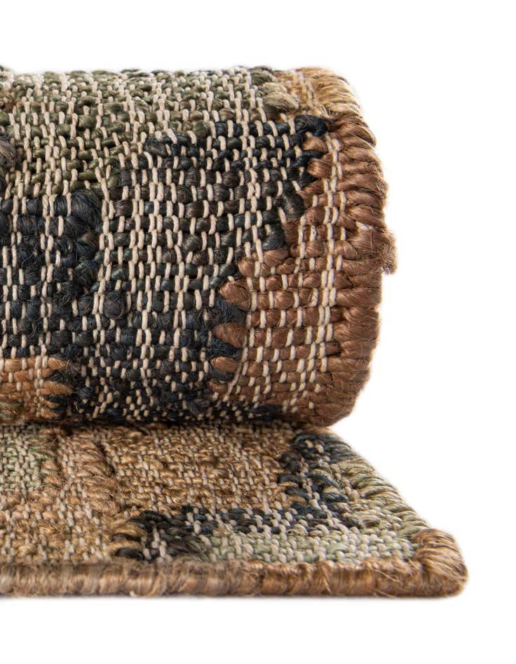 Detail image of 2' x 6' 1  Hand Woven Kala Handwoven Jute Runner Rug