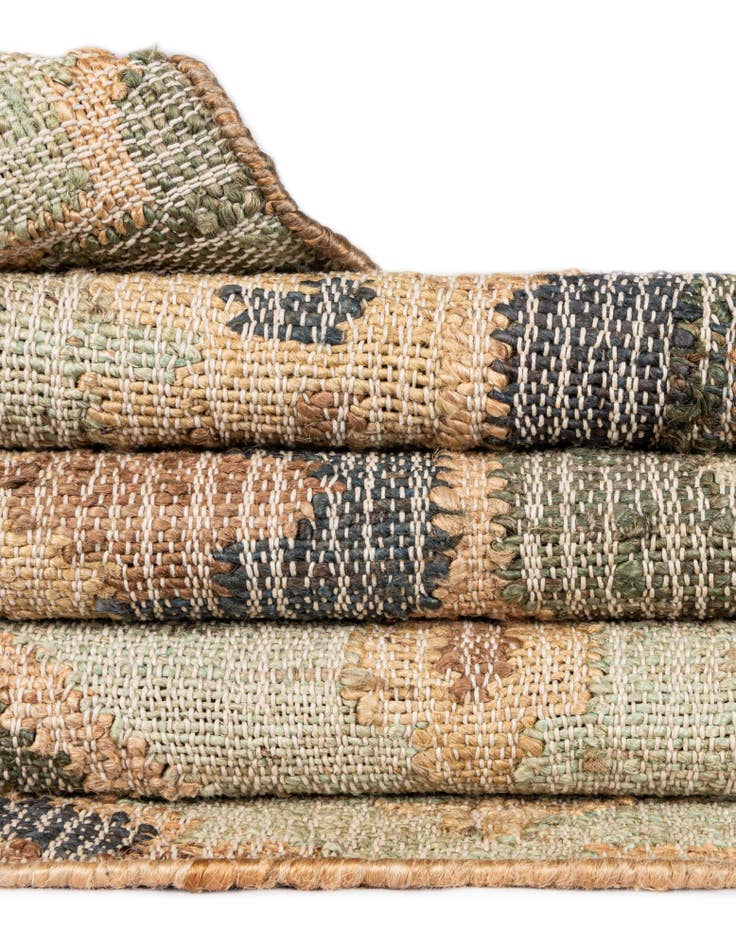 Detail image of 2' x 6' 1  Hand Woven Kala Handwoven Jute Runner Rug