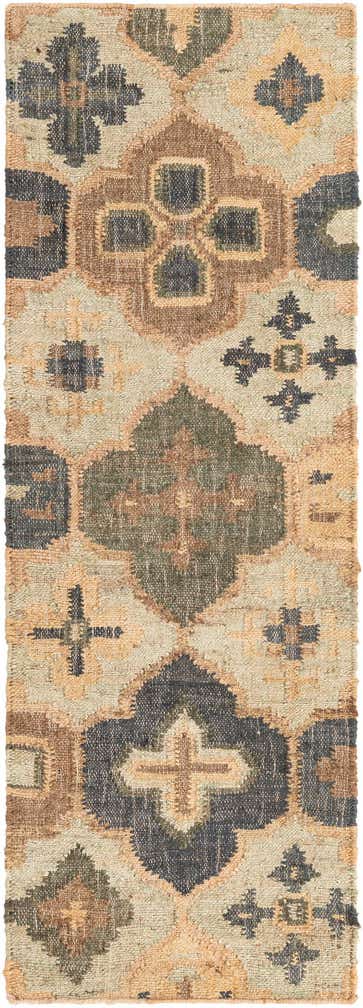 2' x 6' 1 Hand Woven Kala Handwoven Jute Runner Rug