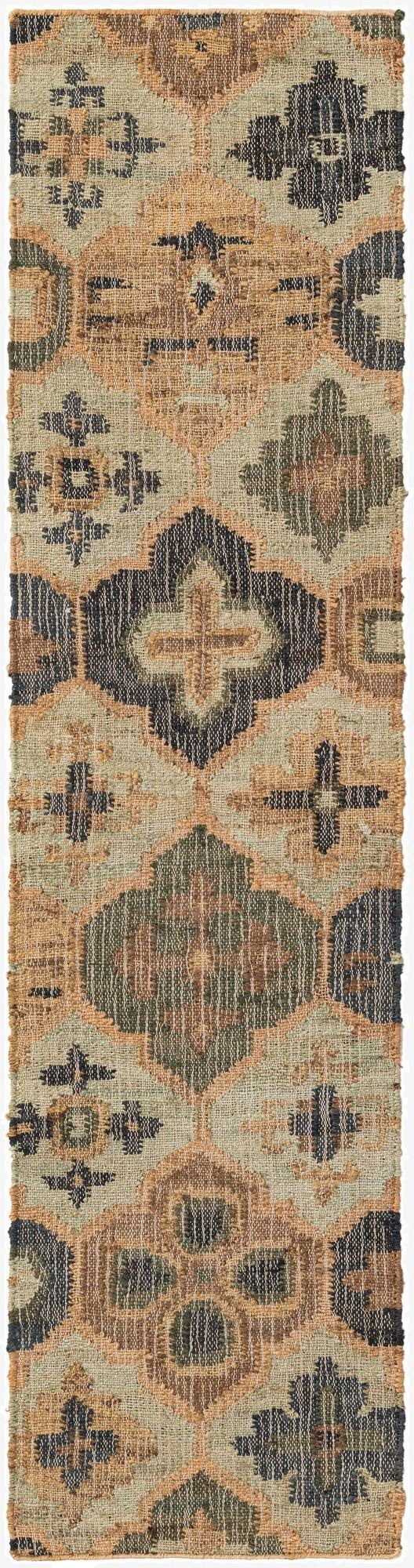 Primary image 2' x 8'  Hand Woven Kala Handwoven Jute Runner Rug