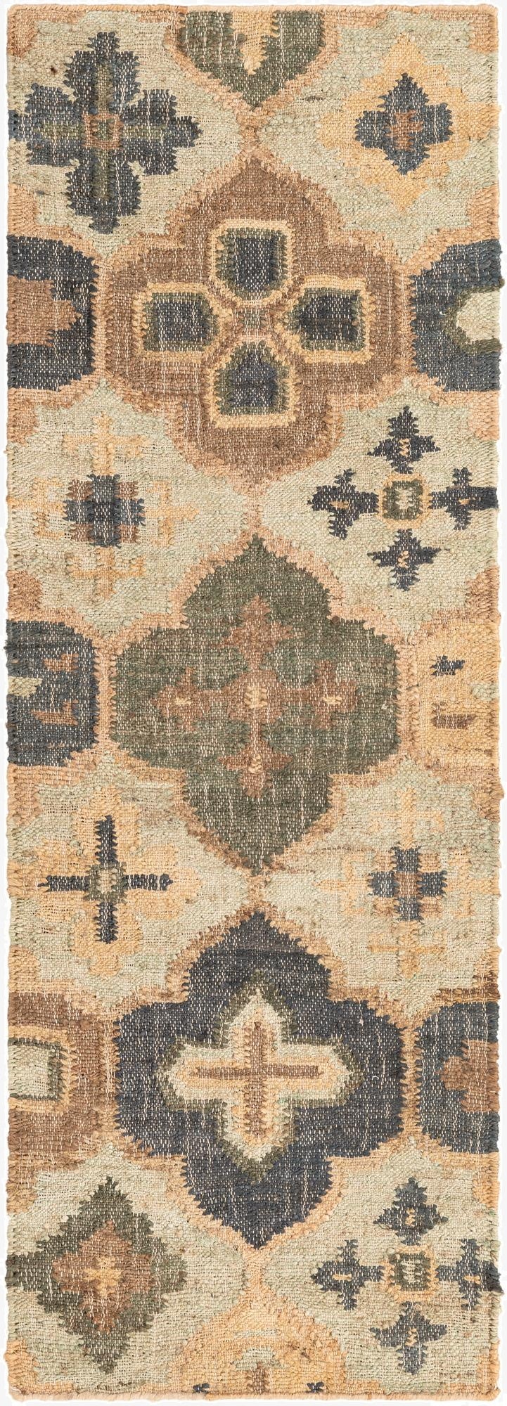 Primary image 2' x 6' 1  Hand Woven Kala Handwoven Jute Runner Rug