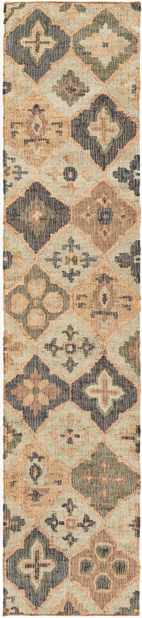 Primary image  2' 7 x 12'  Hand Woven Kala Handwoven Jute Runner Rug