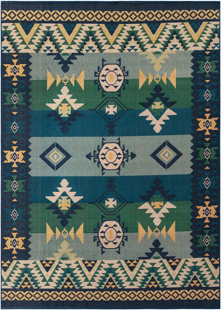 10' x 10' Easy-Clean Baja Indoor / Outdoor Square Rug