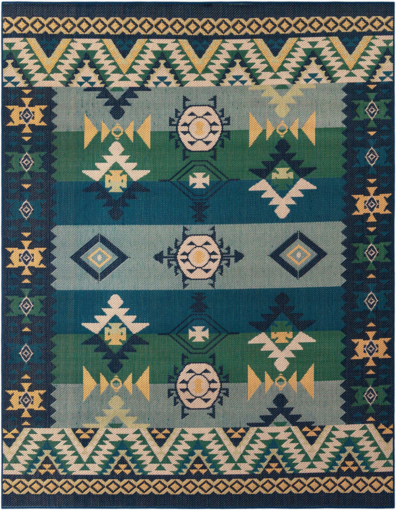 10' x 10' Easy-Clean Baja Indoor / Outdoor Square Rug