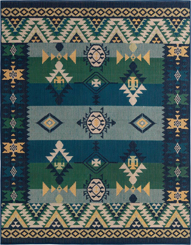 Detail image of 7' 10 x 7' 10 Easy-Clean Baja Indoor / Outdoor Square Rug