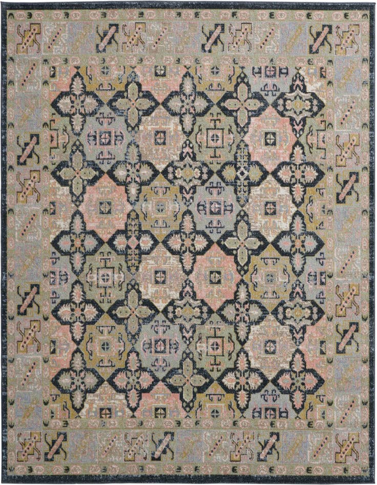 Detail image of 7' 10 x 7' 10 Kamala Washable Square Rug
