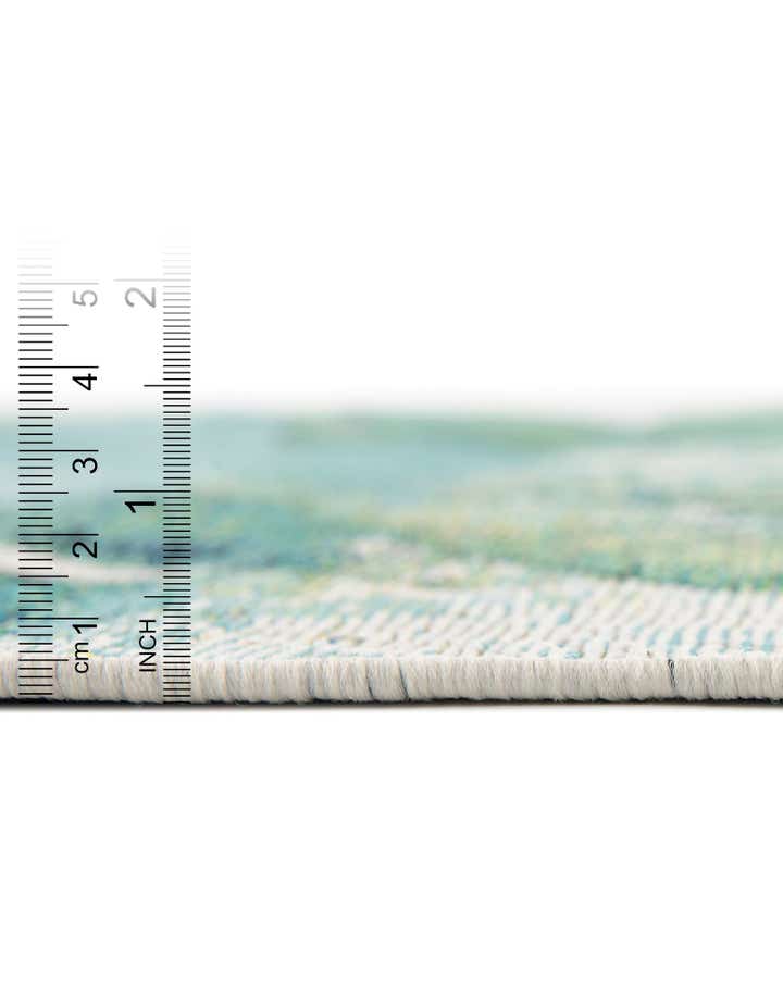 10' x 10' Easy-Clean Botanical Indoor / Outdoor Square Rug