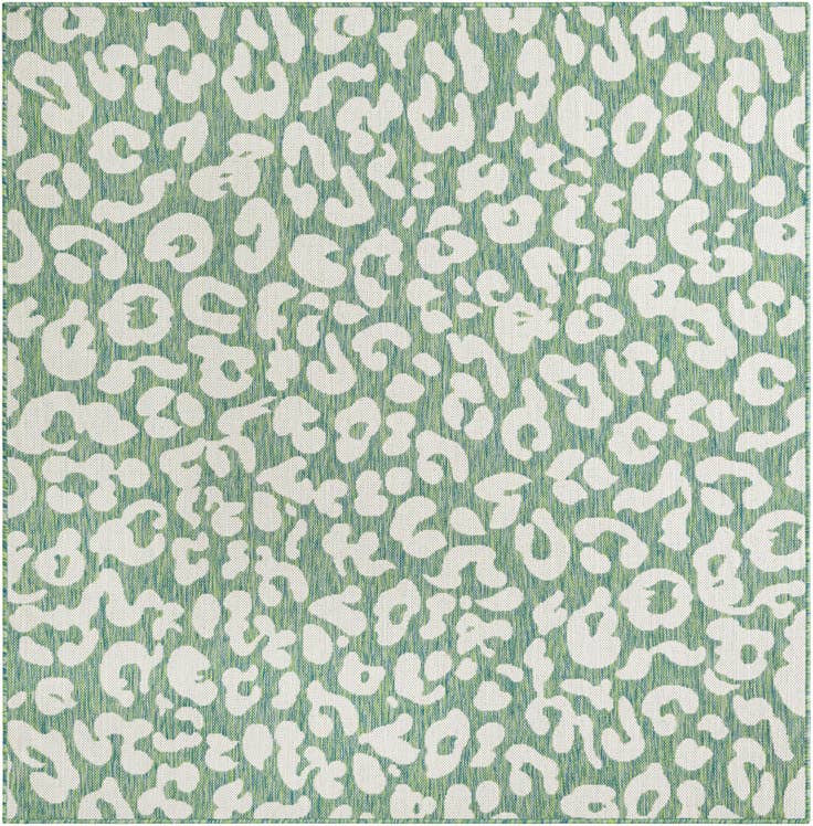 Detail image of 6' x 6' Easy-Clean Safari Indoor / Outdoor Square Rug