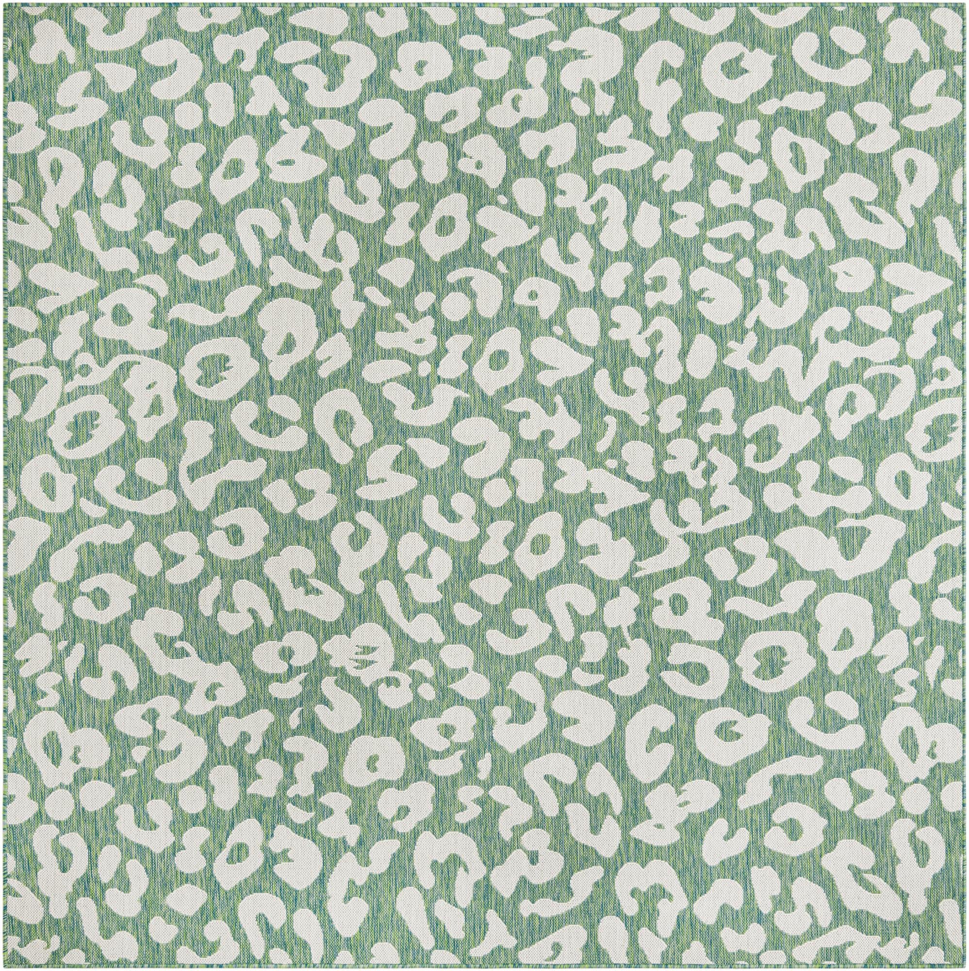 7' 10 x 7' 10 Easy-Clean Safari Indoor / Outdoor Square Rug