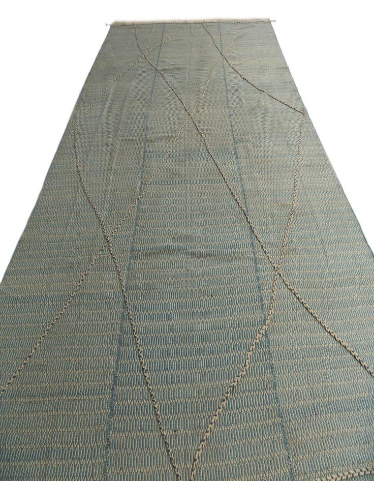 Detail image of 9' 10 x 14' 10  Hand Knotted Moroccan Wool Rug