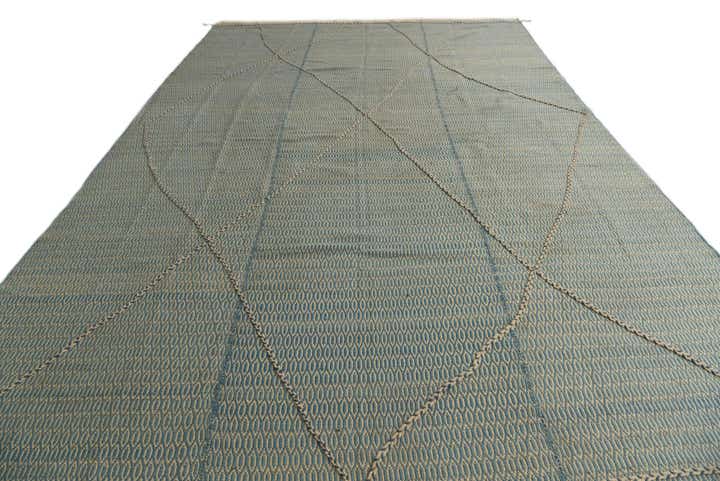 9' 10 x 14' 10 Hand Knotted Moroccan Wool Rug