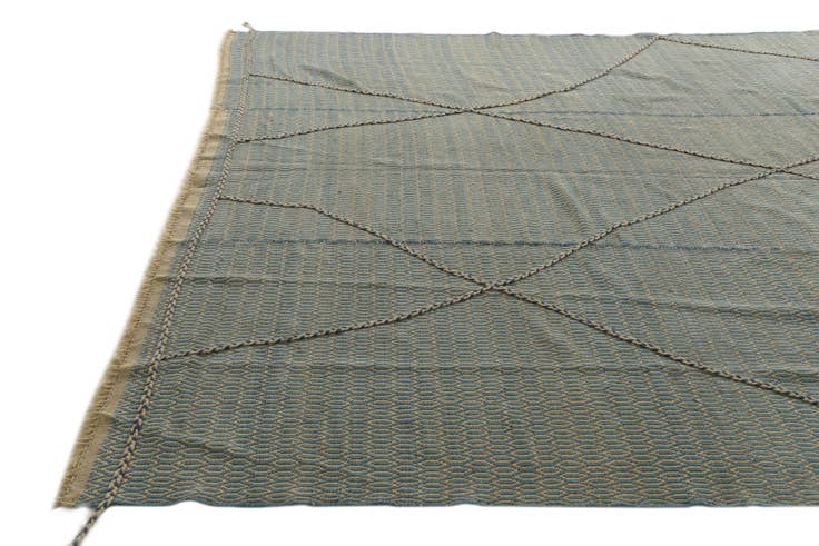 Detail image of 9' 10 x 14' 10 Hand Knotted Moroccan Wool Rug