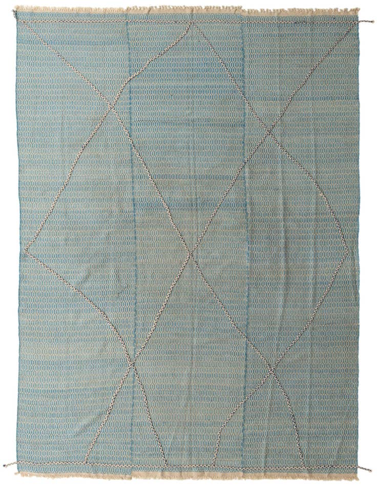 Detail image of 9' 10 x 14' 10 Hand Knotted Moroccan Wool Rug